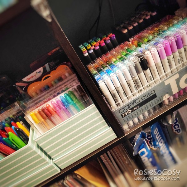 Copics, pens, pennen, Sakura, Gelly roll, Frixion, Craft Corner