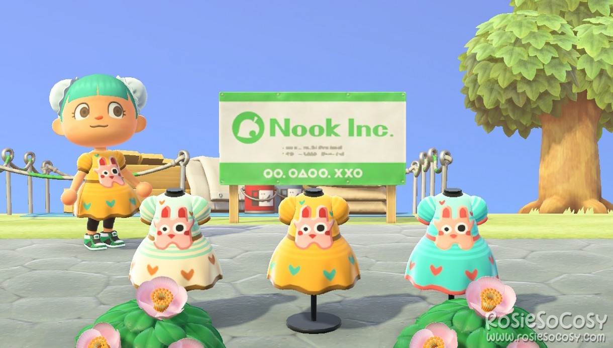 Freezer Bunny dresses in Animal Crossing New Horizons